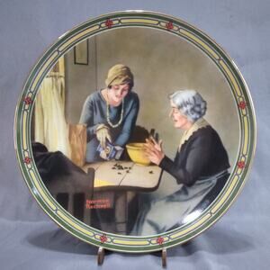 Norman Rockwell "A Family's Full Measure" Collector Plate, Vintage Edwin Knowles